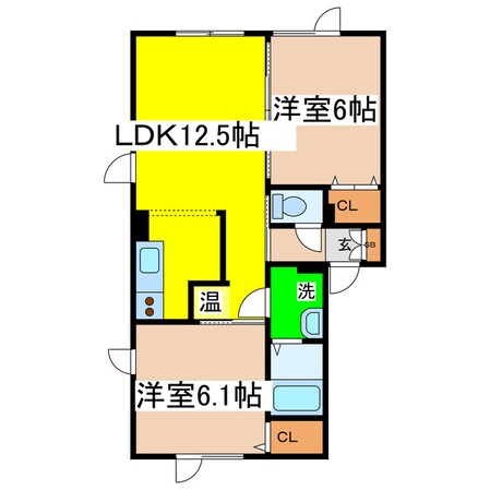 ポラリスの物件間取画像